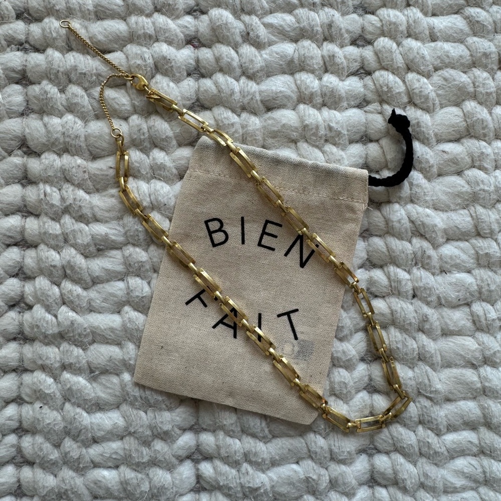 Madewell | Rectangular Gold Chain Necklace